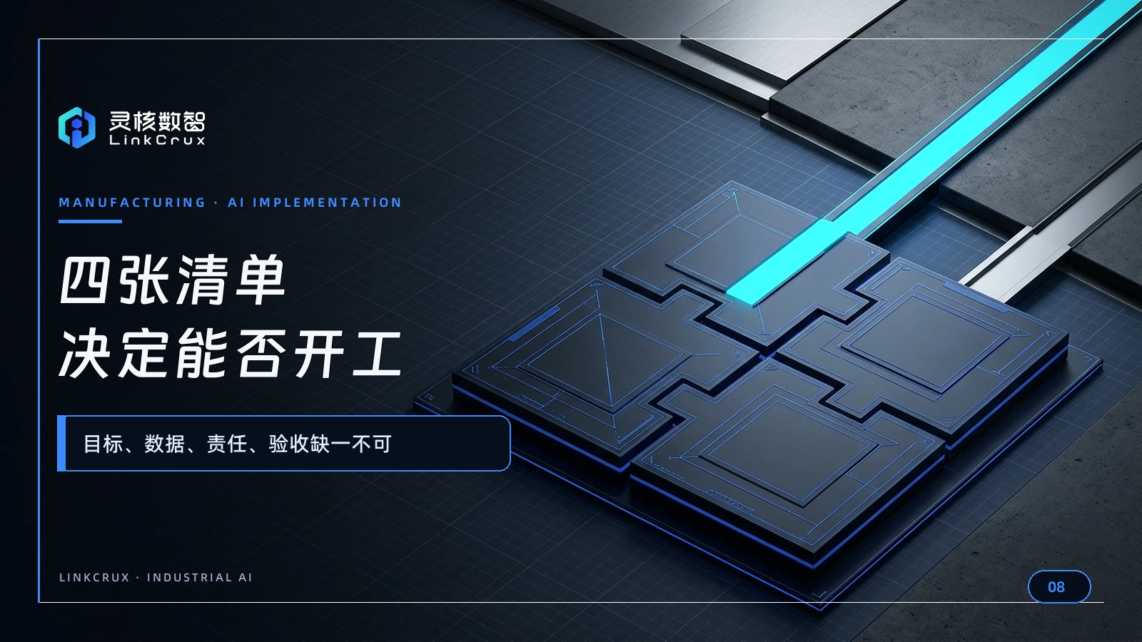 目标、数据、责任、验收缺一不可,制造业AI应用才能进入试点