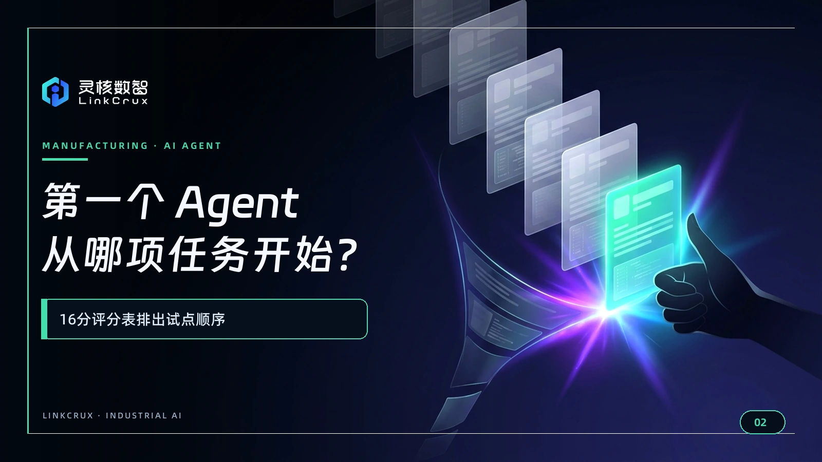 制造业AI Agent先从哪项任务开始？用16分评分表排出试点顺序